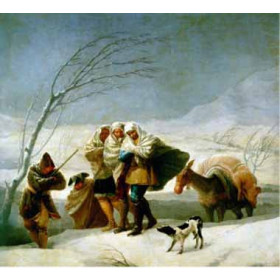 Goya, Francisco - The Snowstorm (Winter)