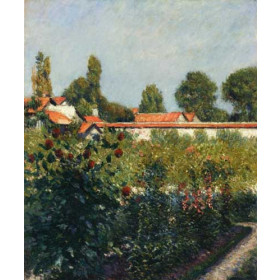 Gustave Caillebotte - The Garden of Petit Gennevillers, the Pink Roofs