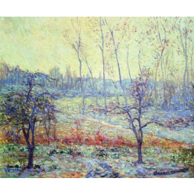 Gustave Loiseau - Landscape of Givre in the Mist