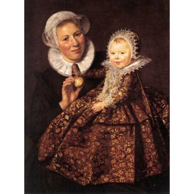 Hals, Frans - Catharina Hooft with her Nurse