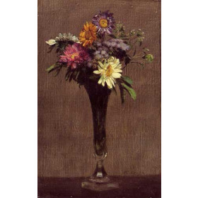 Henri Fantin-Latour - Daisies and Dahlias