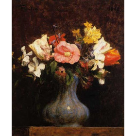 Henri Fantin-Latour - Flowers, Camelias and Tulips