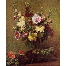 Henri Fantin-Latour - Holly-hocks