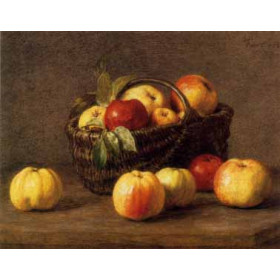 Henri Fantin-Latour - Pommes dans un Panier