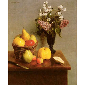 Henri Fantin-Latour - Still Life With Flowers And Fruit