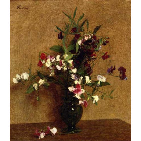 Henri Fantin-Latour - Sweet Peas in a Vase