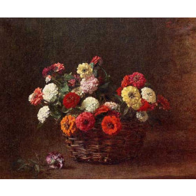 Henri Fantin-Latour - Zinnias