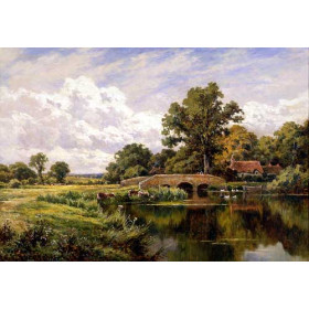 Henry Parker - The River Loddon, Near Basing, Hants