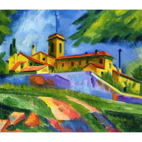 Hermann Max Pechstein - Italian Church - Convent of San Gimignano