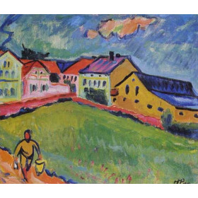 Hermann Max Pechstein - Landschaft im Moritzburg