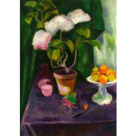 Hermann Max Pechstein - Still Life with Flowering Plants