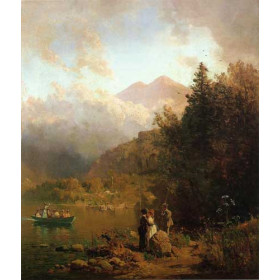 Hill, Thomas - Fishing Party in the Mountains