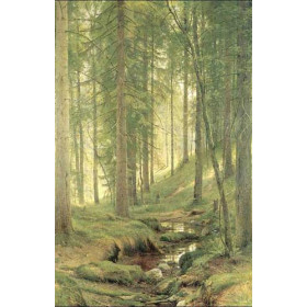 Ivan Ivanovich Shishkin - Brook in a forest