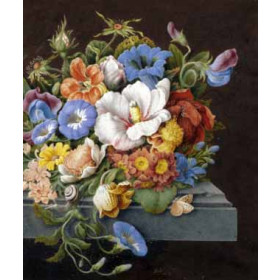 J. Kray - Still Life with Flowers