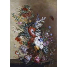 Jacobus Linthorst - Roses, Carnations, Crown Imperial Lily and Convolvulus