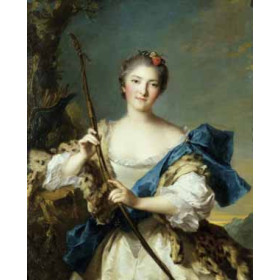 Jean Marc Nattier - Portrait of a Lady as Diana