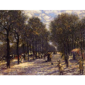 Jean-Francois Raffaelli - Lane of Trees on the Champs-Elysees