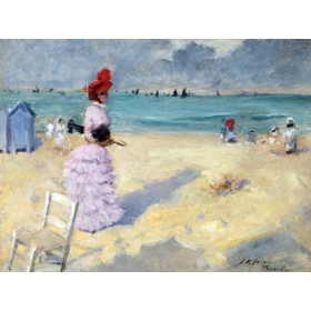 Jean-Louis Forain - The Beach at Trouville