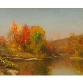 Jervis McEntee - Autumn Stream