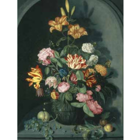 Johannes Bosschaert - Still Life of Flowers in an Alcove