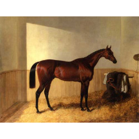 John Frederick Herring Sr. - Merry Monarch in Stable