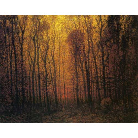 John Joseph Enneking - Deep Woods in Fall