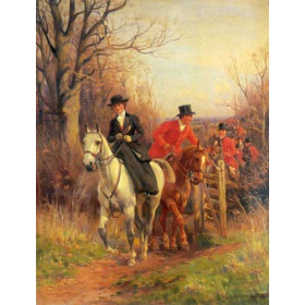 John Sanderson Wells - Homewards - Foxhunting