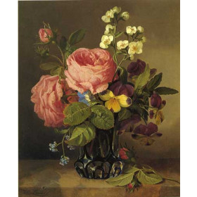 Josef Lauer - Stilleben mit blumen