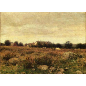 Julian Alden Weir - House in Pasture