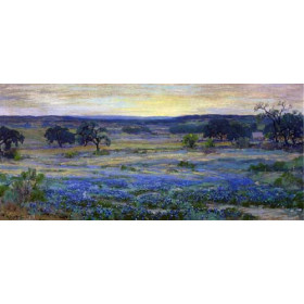 Julian Onderdonk - Bluebonnets at Dusk