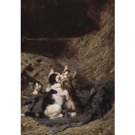 Julius Adams - Kittens in the Hay