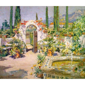 A Santa Barbara Courtyard