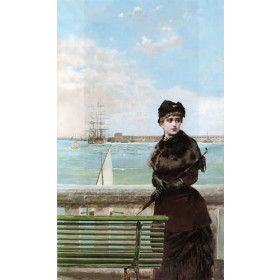 An elegant Woman at St. Malo