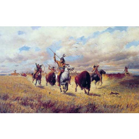 Indian Buffalo Hunt