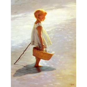 Young Girl On A Beach