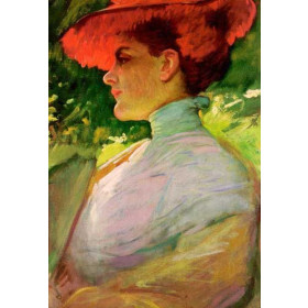 Lady with a Red Hat