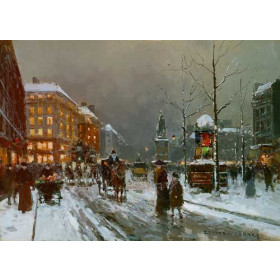 Place de Clichy in Winter