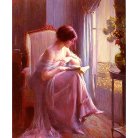 Young Woman Reading By A Window