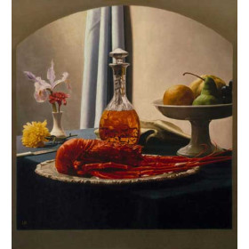 Still Life with Bourbon and Lobster