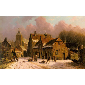 A Village In Winter