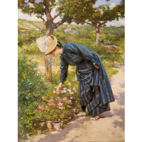 Lady In A Garden