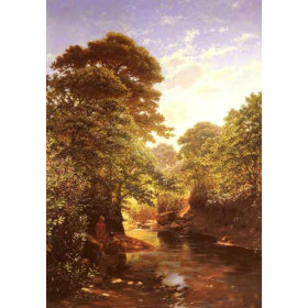 Water Carriers on the Banks of a River