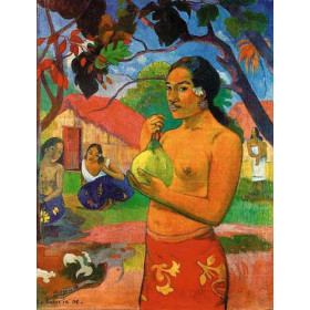 Woman Holding a Fruit