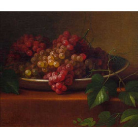 Grapes in a Porcelain Bowl