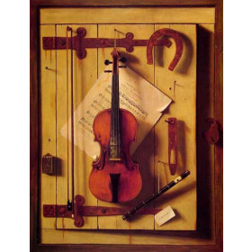 Still Life - Violin and Music( Music and Good Luck)