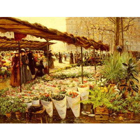 Marche Aux Fleurs A La Madeleine