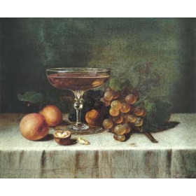 Still Life with Champagne, Fruit, and Nuts