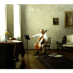 Man Playing a Cello