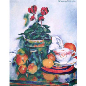 Still Life wit Cyclamen and Fruit