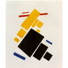 Suprematist Painting: Aeroplane Flying